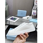 Prada Enameled metal triangle logo Brushed Leather Low Top Sneaker Unisex # 265333, cheap Prada Women