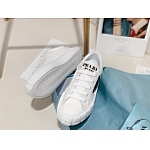 Prada triangular logo plaque tire tread sole sneakers For Women # 265337, cheap Prada Women