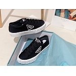 Prada triangular logo plaque tire tread sole sneakers For Women # 265338