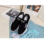 Prada triangular logo plaque tire tread sole sneakers For Women # 265338, cheap Prada Women