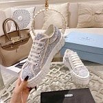 Prada double Heel triangular logo plaque tweed Sneaker For Women # 265340, cheap Prada Women
