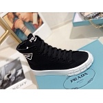 Prada ridged sole Canvas High top Sneaker For Women # 265344, cheap Prada Women