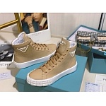 Prada ridged sole Canvas High top Sneaker For Women # 265345, cheap Prada Women