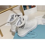 Prada ridged sole Canvas High top Sneaker For Women # 265346, cheap Prada Women