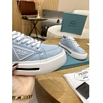 Prada Thick Sole triangular logo plaque Sneaker For Women # 265354, cheap Prada Women