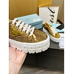 Prada Double Wheel studded sneakers For Women # 265360, cheap Prada Women