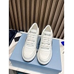 Prada Downtown high heeled leather sneakers For Women # 265364, cheap Prada Women