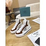 Prada high top lace-up sneakers sneakers For Women # 265372, cheap Prada Women