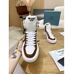 Prada high top lace-up sneakers sneakers For Women # 265372, cheap Prada Women
