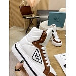 Prada high top lace-up sneakers sneakers For Women # 265372, cheap Prada Women