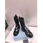 Prada Stretch knit Loafer Boots For Women # 265377, cheap Prada Women