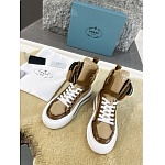 Prada High Top Sneaker with Ankle Pouch For Women # 265382, cheap Prada Women