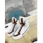 Prada High Top Sneaker with Ankle Pouch For Women # 265385, cheap Prada Women