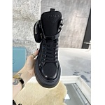 Prada High Top Sneaker with Ankle Pouch For Women # 265387, cheap Prada Women