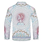 Casablanca Cuban Collar Long Sleeve Shirts For Men # 265742, cheap Casablanca Shirts