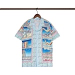 Casablanca Cuban Collar Short Sleeve Shirts For Men # 265744, cheap Casablanca Shirts