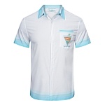 Casablanca Cuban Collar Short Sleeve Shirts For Men # 265750, cheap Casablanca Shirts