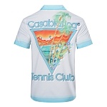 Casablanca Cuban Collar Short Sleeve Shirts For Men # 265750, cheap Casablanca Shirts