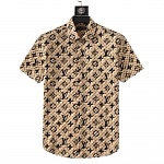 Louis Vuitton Short Sleeve Anti Wrinkle Shirts For Men # 266526, cheap Louis Vuitton Shirts