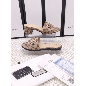 $58.00,Gucci GG Jacquared Canvas Horsebit Slides For Women # 268981