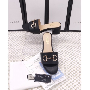 $58.00,Gucci Leather Horsebit Slides For Women # 268989