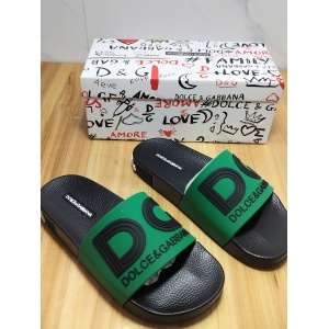 $52.00,D&G Rubber Logo Slides With Logo Unisex # 269057