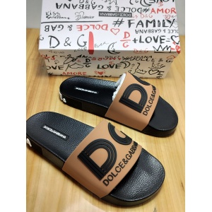 $52.00,D&G Cut Out Slides With Logo Unisex # 269061