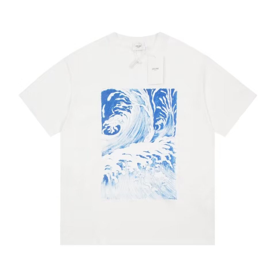 Celine Short Sleeve T Shirts Unisex # 269417