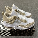 Louis Vuitton x Air Jordan 4 Retro Sneakers Unisex # 268700, cheap Jordan11