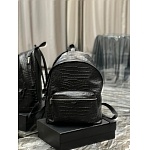 YSL Saint Laurent City Backpack Crocodile Embossed Leather # 268782