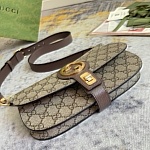 Gucci Blondie Leather Trimmed Monogrammed Coated Canvas Belt Bag  # 268953, cheap Gucci Satchels