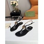 Gucci Double G Double G leather thong sandals For Women # 268964, cheap Gucci Slippers