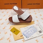 Louis Vuitton Logo Embossed Slides For Women # 268995, cheap LV Slipper For Women