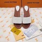 Louis Vuitton Logo Embossed Slides For Women # 268995, cheap LV Slipper For Women