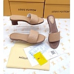 Louis Vuitton Monogram Embossed Slides For Women # 268998, cheap LV Slipper For Women