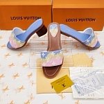 Louis Vuitton Monogram Print Slides For Women # 269007, cheap LV Slipper For Women