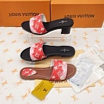 Louis Vuitton Monogram Print Slides For Women # 269008, cheap LV Slipper For Women