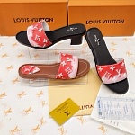 Louis Vuitton Monogram Print Slides For Women # 269008, cheap LV Slipper For Women