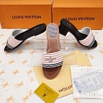 Louis Vuitton Stripe Slides For Women # 269009, cheap LV Slipper For Women