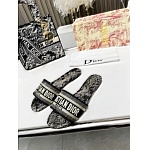 Dior Dway Canvas Slide For Women # 269042, cheap Dior Slippers