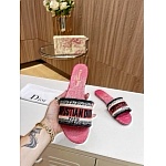 Dior Dway Canvas Slide For Women # 269047, cheap Dior Slippers
