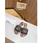 Dior Dway Canvas Slide For Women # 269049, cheap Dior Slippers