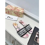 Dior Dway Canvas Slide For Women # 269053, cheap Dior Slippers