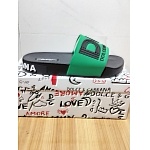 D&G Rubber Logo Slides With Logo Unisex # 269057, cheap D&G Slipper