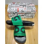 D&G Rubber Logo Slides With Logo Unisex # 269057, cheap D&G Slipper