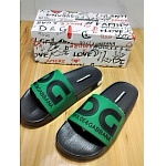 D&G Rubber Logo Slides With Logo Unisex # 269057, cheap D&G Slipper