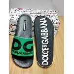 D&G Rubber Logo Slides With Logo Unisex # 269059, cheap D&G Slipper