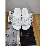 D&G Cut Out Slides With Logo Unisex # 269064, cheap D&G Slipper