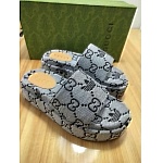 Gucci Logo Jaquared Canvas Slides Unisex # 269074, cheap For Women