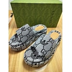 Gucci Logo Jaquared Canvas Slides Unisex # 269074, cheap For Women